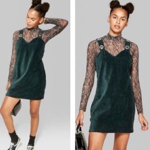 Wild Fable Hunter Grommet Strap Velvet Dress XL